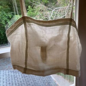 Anthropologie crop white tank